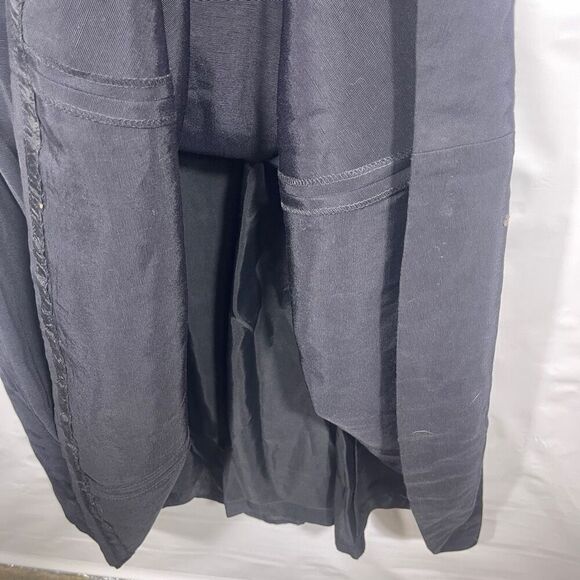 Nicole Miller Black Strapless Draped Bodice Evening Maxi Dress Size 6 - Picture 12 of 14